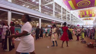 AMAZING BIGGEST AFRICA INDOOR MARKET KUMASI GHANA