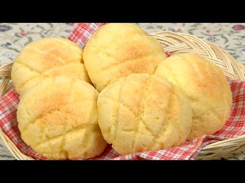 How to Make Melonpan (Melon Pan / Melon Bread Recipe) | Cooking with Dog