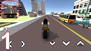 Blocky Moto Racing Bike Rider - Gameplay Walkthrough - (iOS, Android) - Part 1 screenshot 4