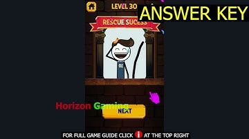 Draw to Save Stickman Story LEVEL 30 - Gameplay Walkthrough Android IOS