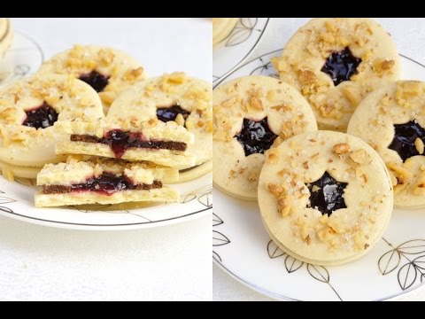 LINZER RASPBERRY CHOCOLATE COOKIES, HANIELA'S