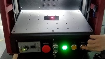 Enclosed fiber laser marking machine adjust focus spot