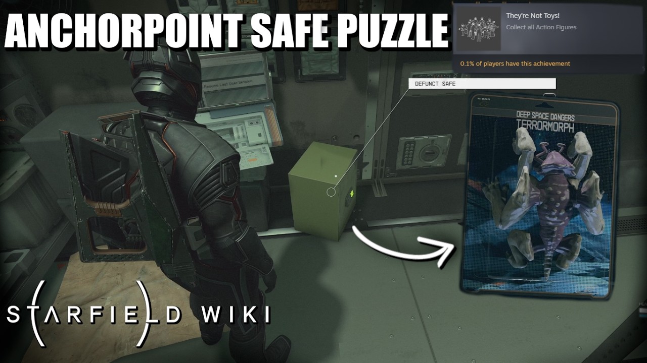 Starfield Anchorpoint Safe Puzzle Clues | Terran Armada & Free Lanes DLC Terrormorph Action Figure