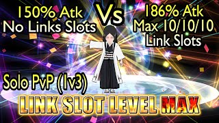 Unohana Yachiru (Not Retsu Ver.) Review NAD Build 150% Atk vs 186% Atk Max Link Slots & 1v3 PvP