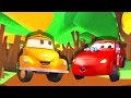 Tom la Grúa y Jerry el Carro de Carreras en Auto City | Dibujos animados para niños