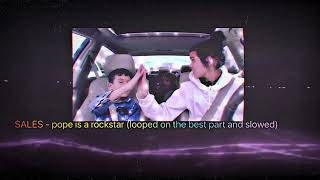 Download Lagu SALES - pope is a rockstar (looped on the best part and slowed) MP3 Download Lagu SALES - pope is a rockstar (looped on the best part and slowed) MP3