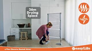 Winter Laundry Won’t Win with the 4-Tier Heated Airer