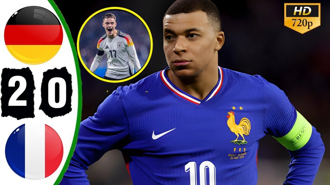 France vs Germany 02 Highlights & All Goals 2024 Florian wirtz Goal🔥