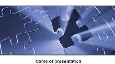 Last Puzzle Needed PowerPoint Template by PoweredTemplate.com
