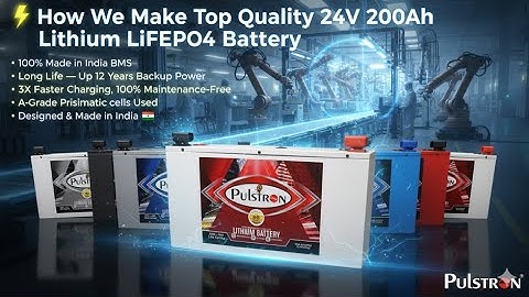 ⚡🇮🇳 Made in India: Pulstron 24V 200Ah Lithium Battery Manufacturing for Inverters & Solar Systems