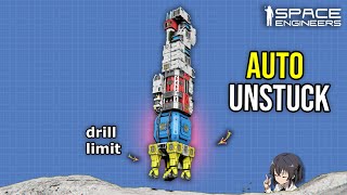 This Makes Ship Burrow Mining With Drill Limit Easy, Space Engineers