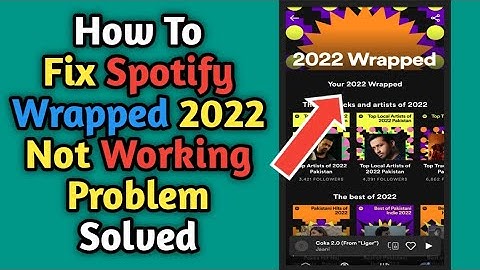 How To Fix Spotify Wrapped Not Showing | Fix Spotify Wrapped 2022 Not Working @DrabTech