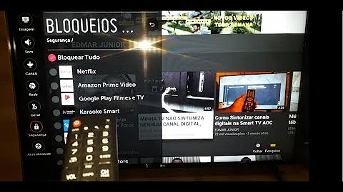 Como colocar senha no YouTube na TV LG?