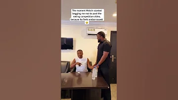 The Moment Melvin Started Begging Me Not To Post The Eating Competition Video Because He Feels 
