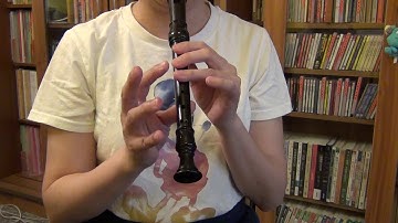 ABRSM Descant Recorder Exam Grade 1 (from 2018) d minor harmonic Scale (Tongued-Slurred-Staccato)