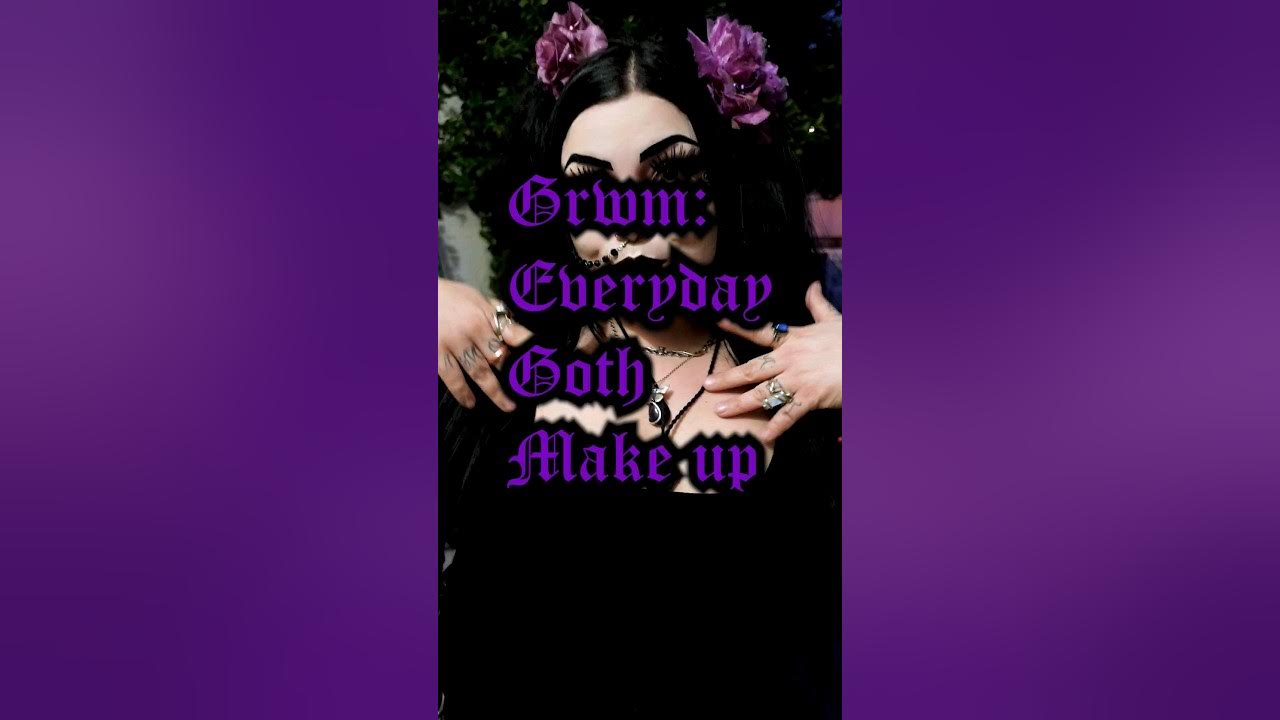 GRWM & CHAT Purple Trad Goth Makeup! 💜 