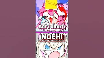 Mococo No Chill When Raora Guesses She Short #fuwamoco #raorapanthera #hololive #vtuber