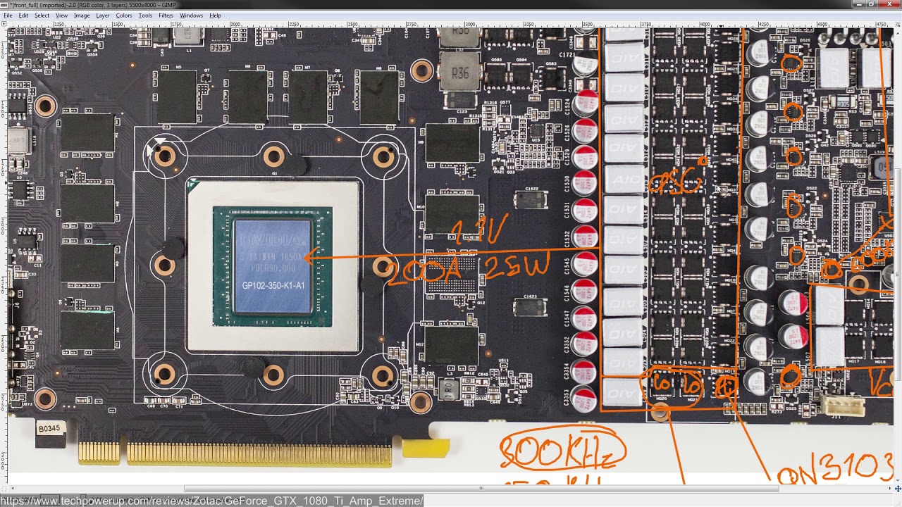 Vrm Analysis Zotac Gtx 1080ti Amp Extreme More Phases Is Not Necessarily More Better Youtube