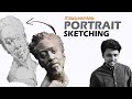 Abstract portrait sketching technique  reyanshh rahul
