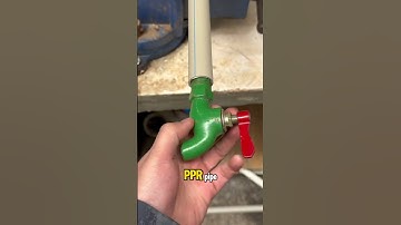 How to directly install a faucet into a PPR pipe without a connector. #plumbingtech #plumberwork