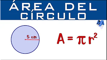 ¿Cómo se calcula el área de un círculo sabiendo el radio?