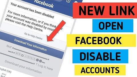 How to open disable Facebook account 2020 | Facebook block id open kaise kre 2020