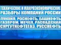 Лукойл, Роснефть, Татнефть, Газпром, Распадская, Мечел, Сургутнефтегаз (технические и макроанализы)