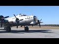 B-17G Aluminium Overcast start up.