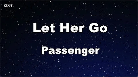 Karaoke♬ Let Her Go - Passenger 【No Guide Melody】 Instrumental