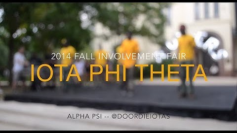2014 Involvement Fair -Alpha Psi Chapter of Iota Phi Theta Fraternity Inc.