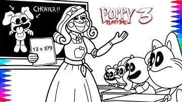 Poppy Playtime Chapter 3 Coloring Pages / Smiling Critters are at Miss Delight