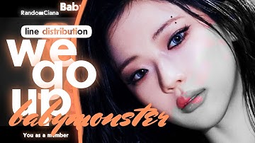 [LINE DISTRIBUTION] BABYMONSTER (베이비몬스터) "WE GO UP" MAIN VOCALIST VER. || 7 MEMBERS VER. #베이비몬스터