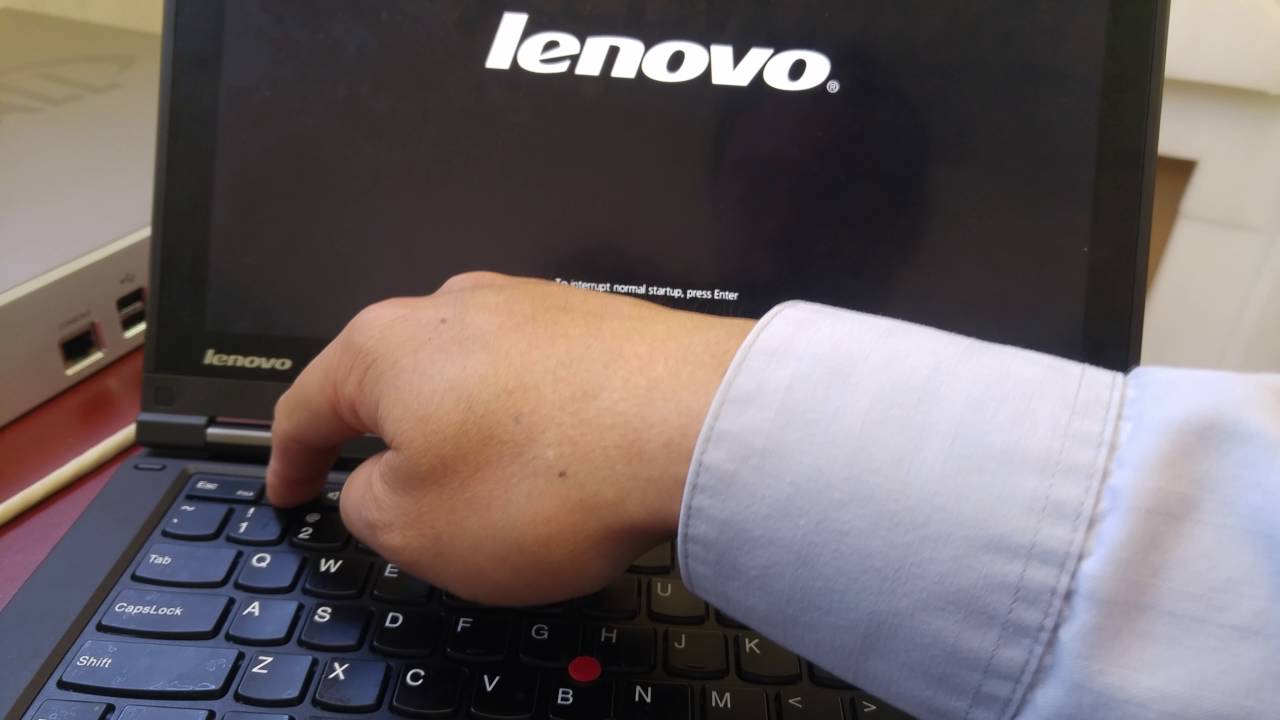 Hende selv rytme Udelade How to enter Bios change secure boot Lenovo Yoga pro 12 - YouTube