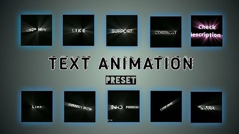 Top 10+ 🔥Alight Motion Text Animation Presets ||AlightMotion Preset Download Free 10+ text presets
