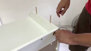 IKEA HAUGA installation and assembly [no music]
