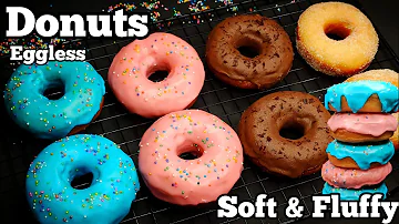 Fluffiest Soft Donuts Recipe at Home ! Delicious Eggless Doughnuts Recipe Without Oven