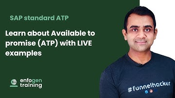 SAP standard ATP - Learn about Available to Promise (ATP) with a LIVE example