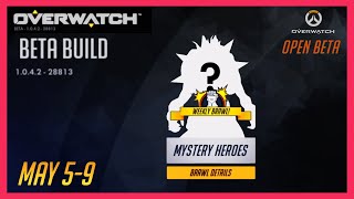 Overwatch 1 (2016) Open Beta - Mystery Heroes | 6v6 PvP Gameplay