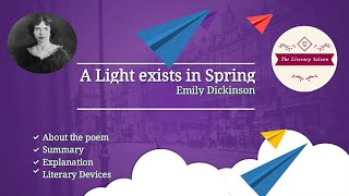 Bevis Gå op eksistens A Light exists in Spring || Emily Dickinson || Hindi Summary & Explanation  - YouTube