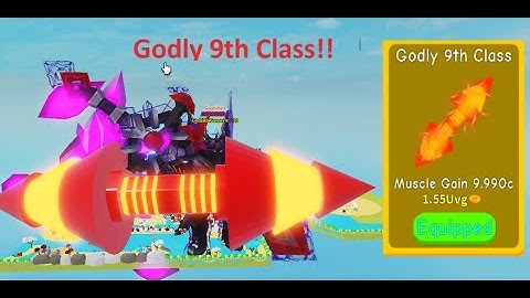 Getting Godly 9th Class in Lifting Simulator!! (Roblox)