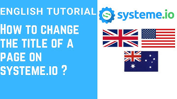 How to change the title of a page on systeme.io ?
