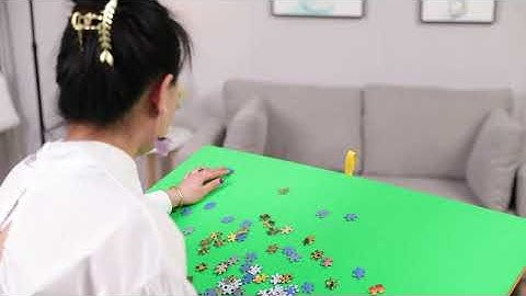 Fanwer Wooden Jigsaw Puzzle Table with Drawers and Legs for Adults 1500 Pieces