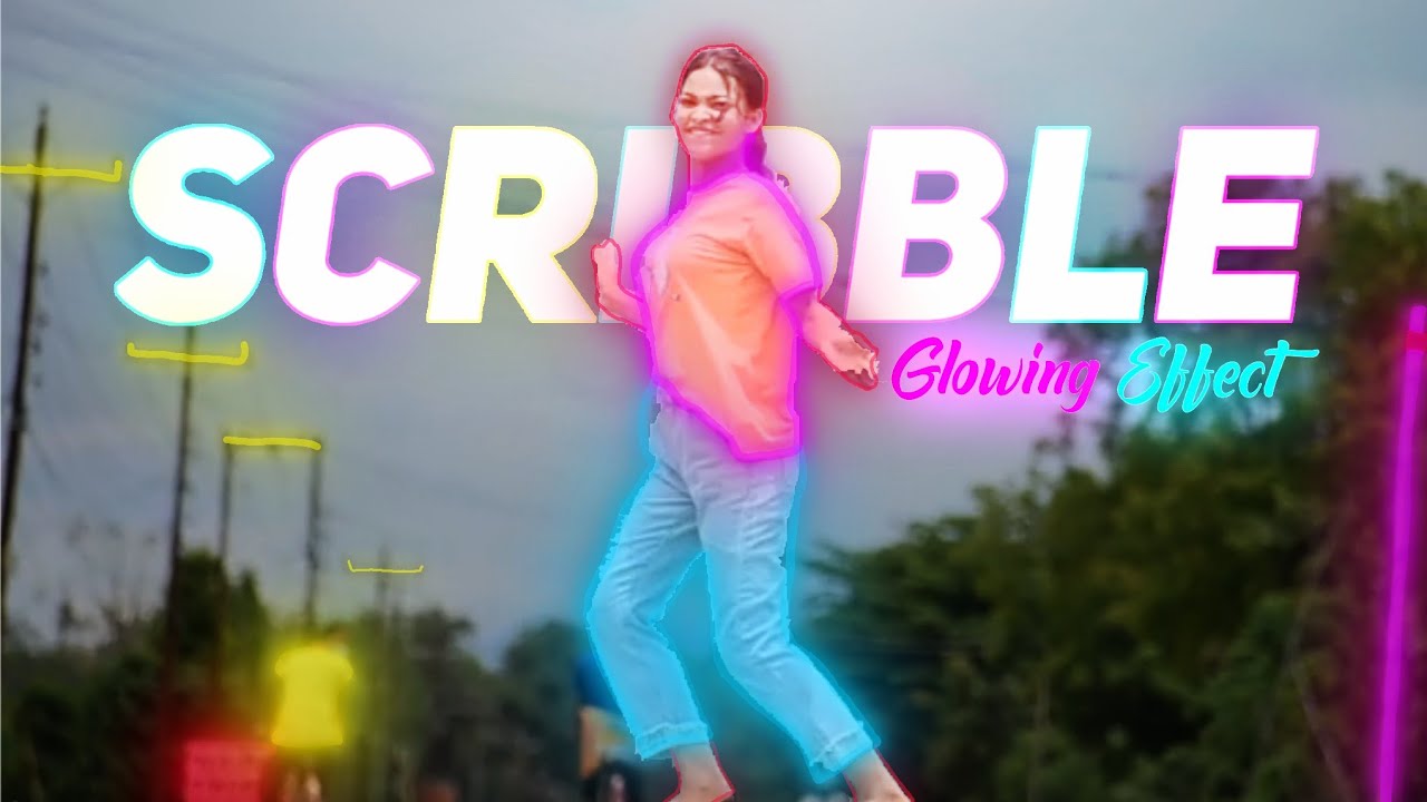 How to Edit Scribble Glowing effect video on Android || #Araphix - YouTube
