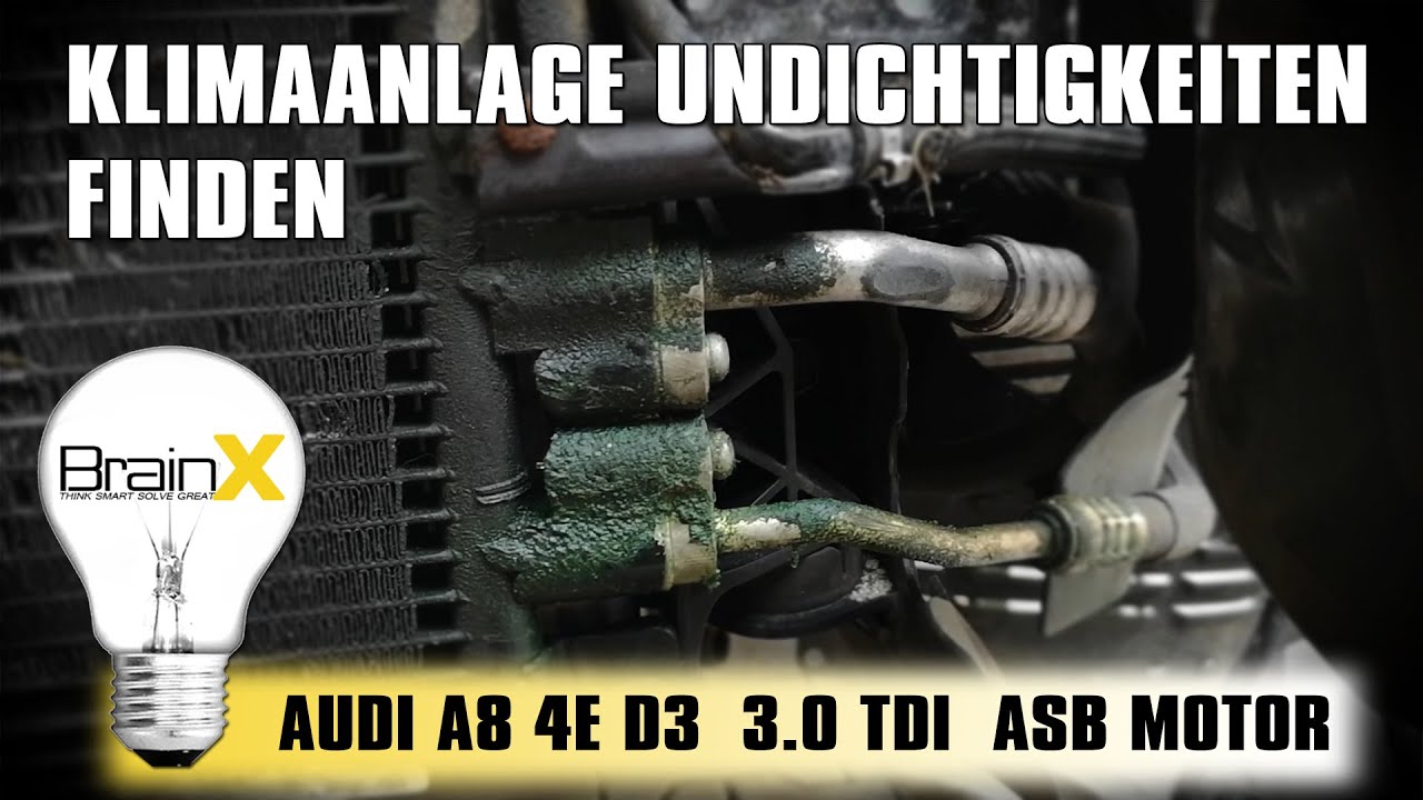 Audi A4 Klimaanlage Lässt Sich Nicht Einschalten Klimaanlage kühlt nicht mehr Klima Service Undichtigkeit finden AUDI VW