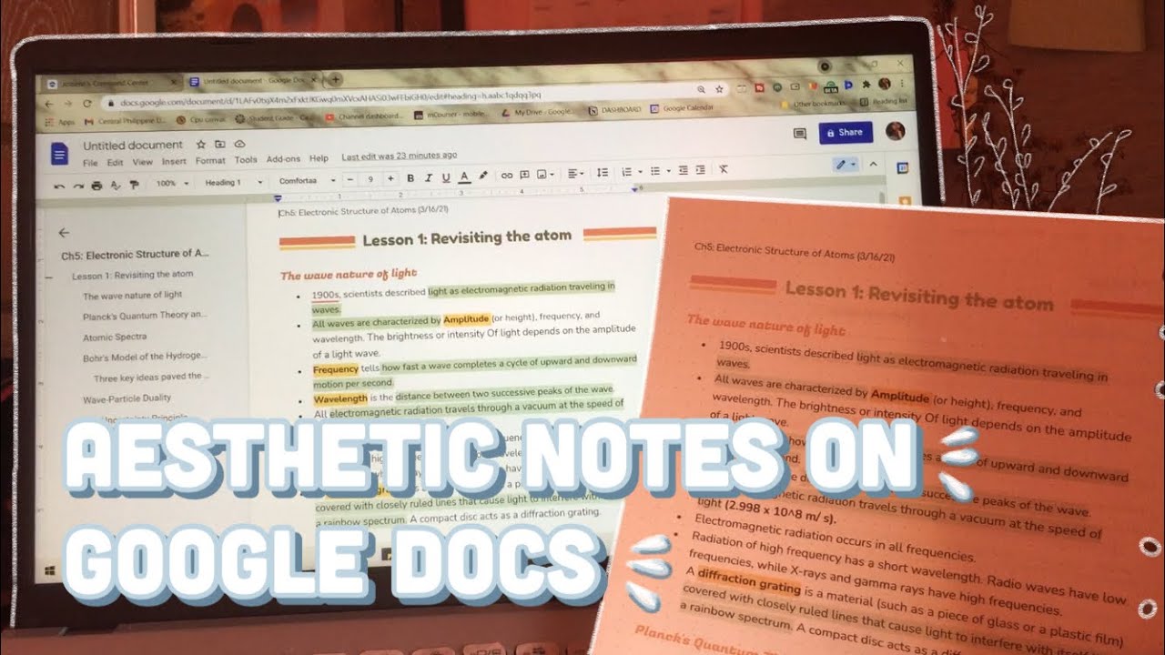 how-to-take-digital-notes-using-google-docs-i-how-to-make-aesthetic