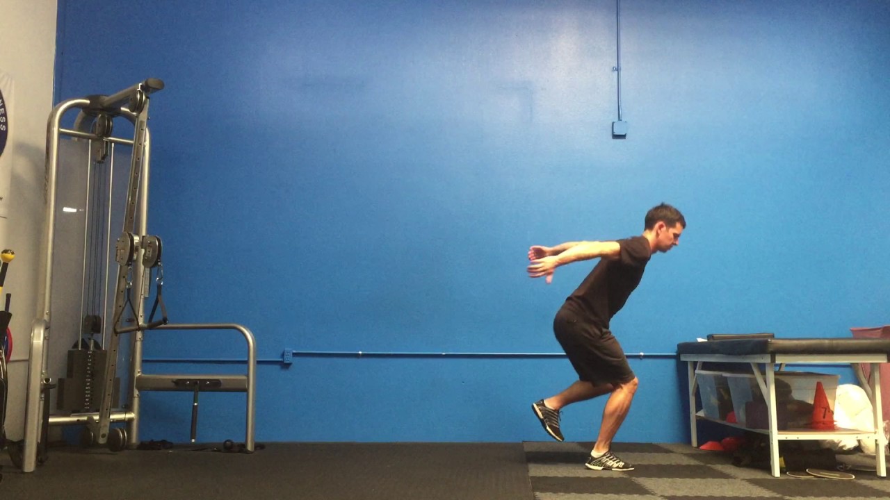 Single Leg Rotation Man SIngle Leg Medial Jump w/90 Deg Rotation - YouTube