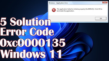 Error Code 0xc0000135 in Windows 11 - 5 Solution