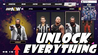 How To Unlock EVERYTHING In AEW FIGHT FOREVER The FASTEST (GET ALL UNLOCKABLES FAST)