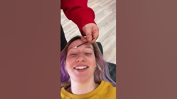 Getting my brows laminated for the first time! #browlamination #jnbrow #brows Yikes