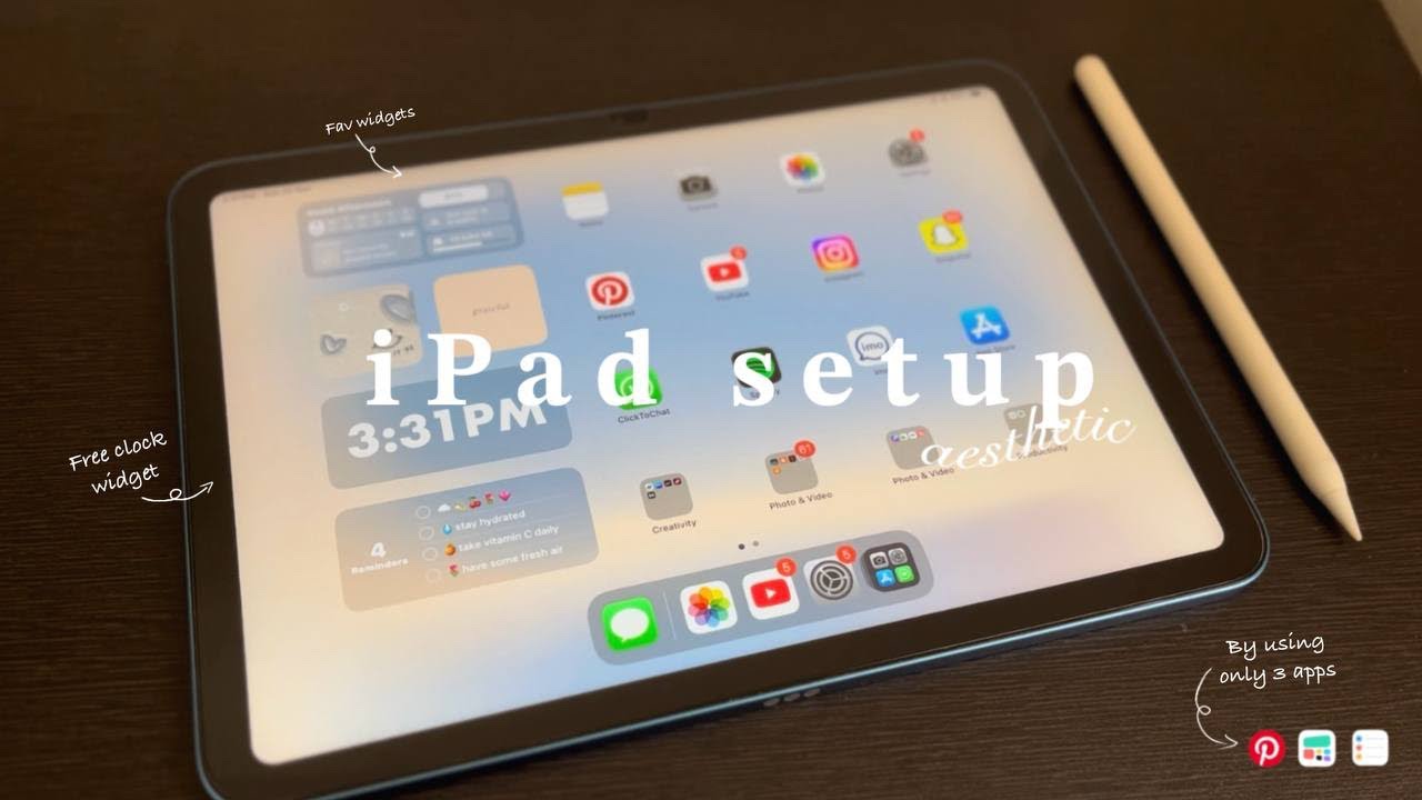 How to customize your ipad | easy & minimalistic | - YouTube
